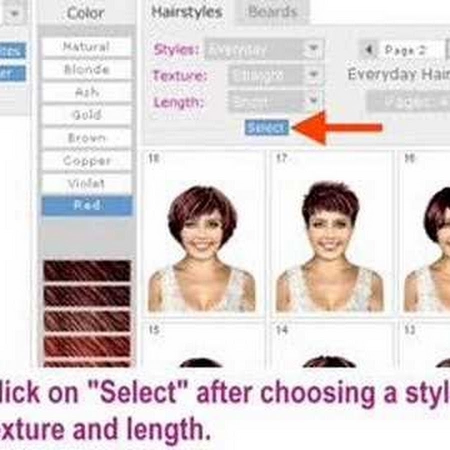 Приложение для выбора прически для женщин hairfinder2 - YouTube