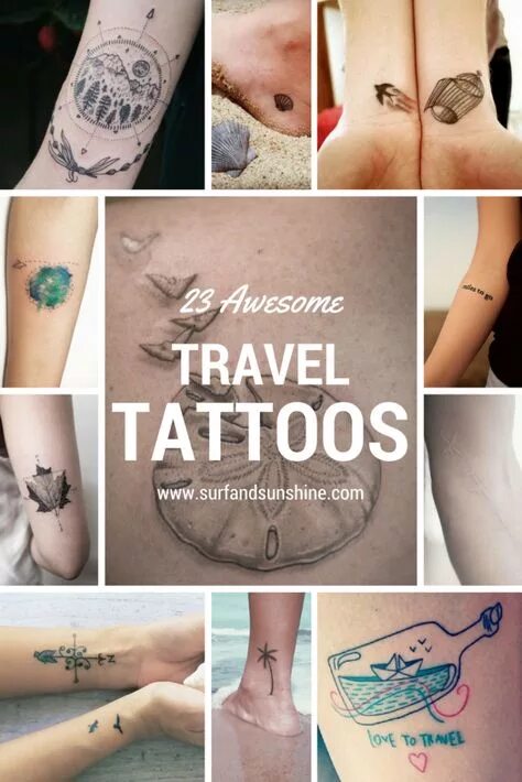 Приложение фото тату 10 популярных идей на тему "tattoos to get when traveling" для вдохновения