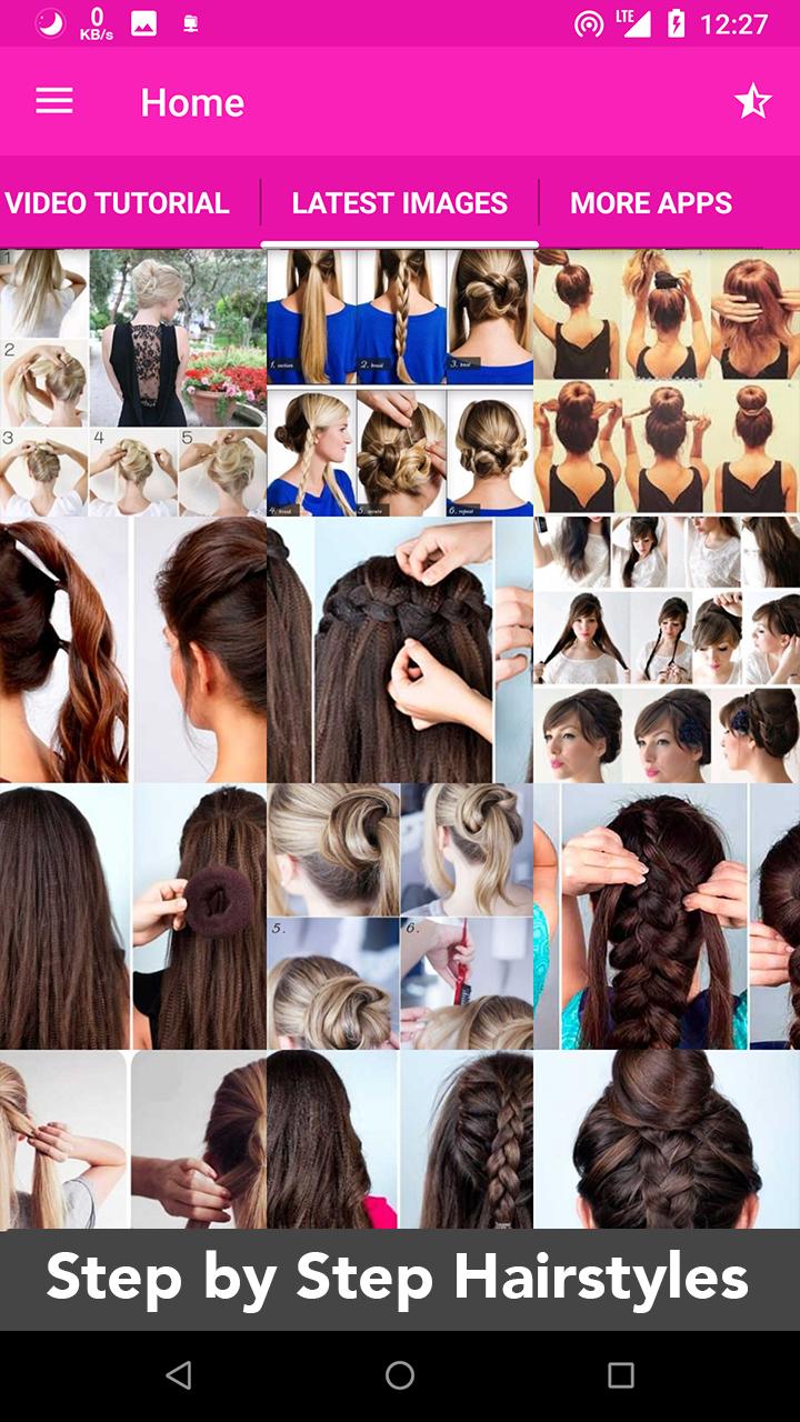 Приложение как сделать прическу Hairstyle Steps APK for Android Download