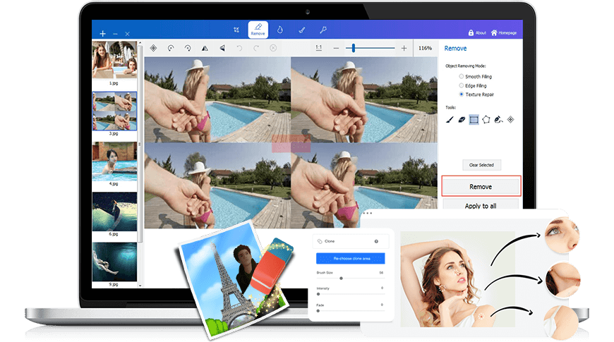 Приложение которое убирает водяные знаки с фото UkeySoft Photo Watermark Remover - удаление водяных знаков, нежелательных объект