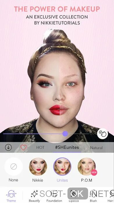 Приложение макияж на фото бесплатно MakeupPlus для ios (iPhone, iPad) скачать бесплатно