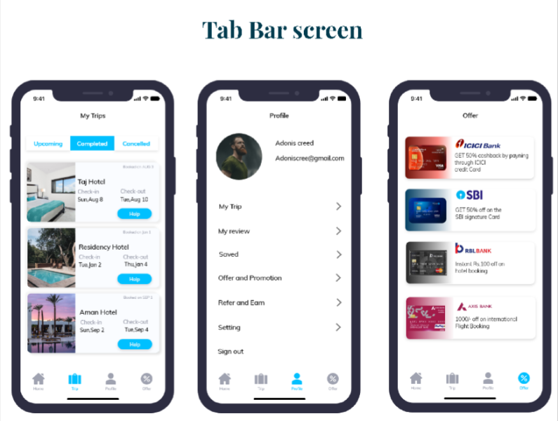 Приложение мир фото Dribbble - IOs tab bar screen.png by Prem dayapule