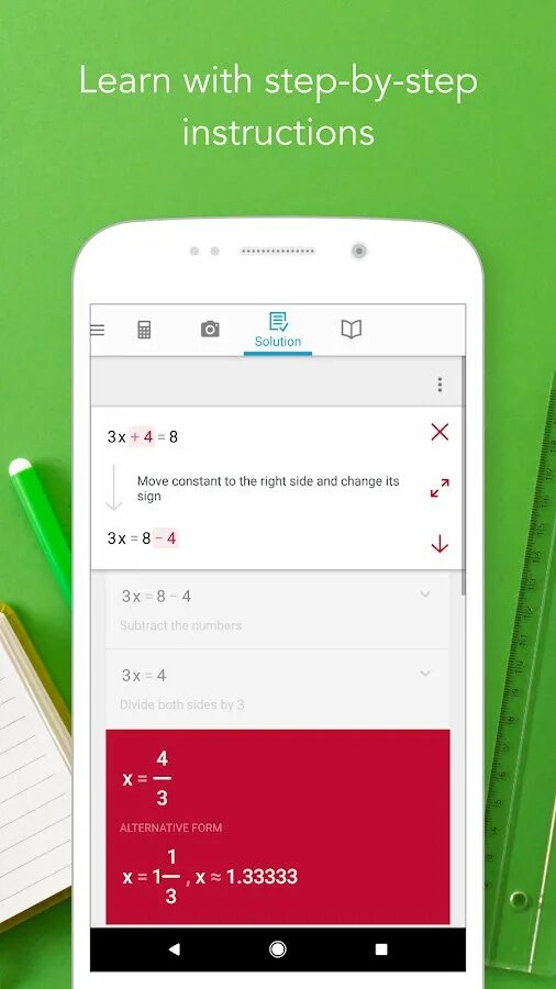 Приложение ответы по фото математика PhotoMath скачать 4.2.1 APK на Android