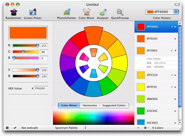 Приложение подбора цветов в интерьере Цветовые миксеры. ColorSchemer Studio vs Adobe Kuler / Habr