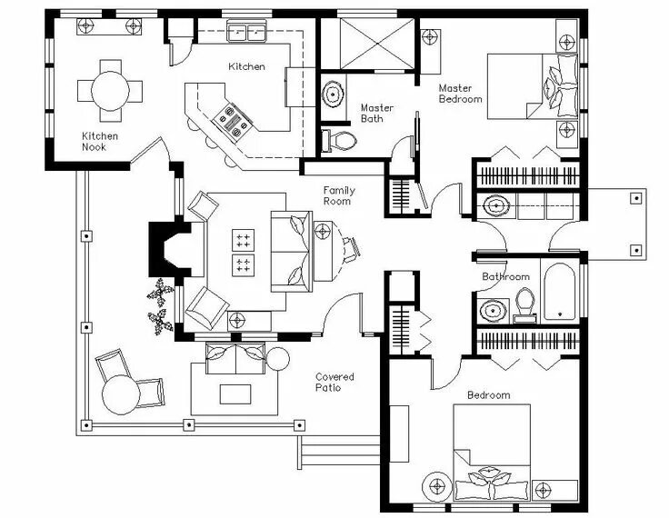 Приложение схема дома my ideal home part1 Home design floor plans, Bungalow floor plans, Retirement ho