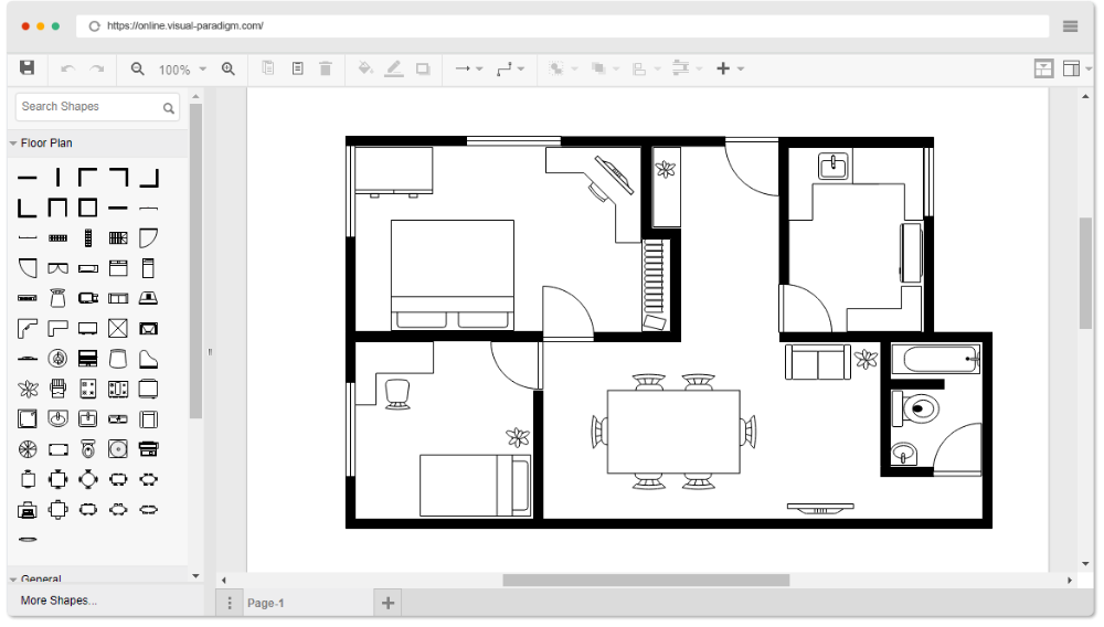 Приложение схема дома Online Floor Plan Designer Free floor plans, Simple floor plans, Floor plan crea