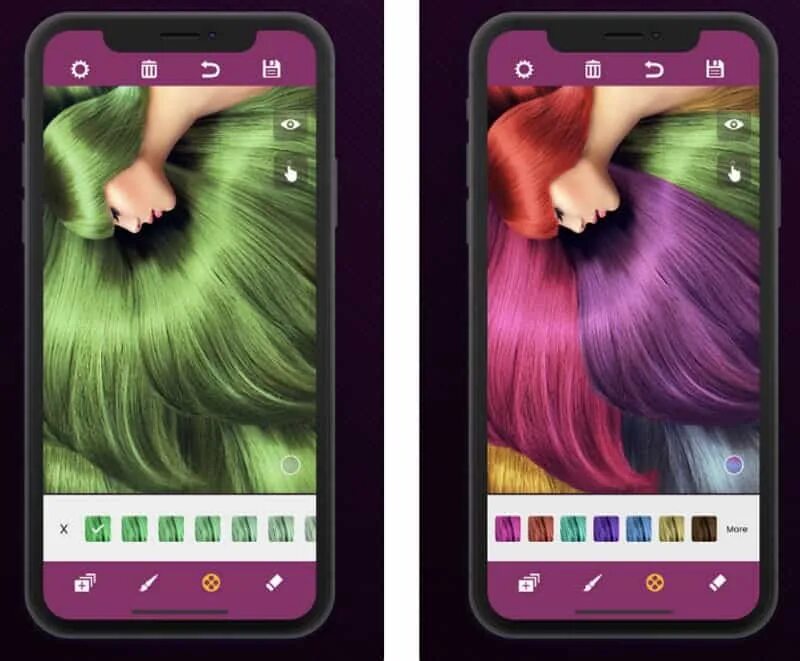 Приложение волосы на фото Hair Color Changer - приложение для выбора цвета волос купить и цена Goodsi.ru