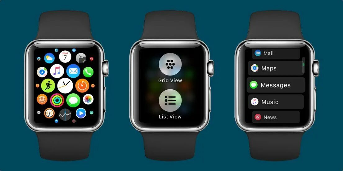 Приложения фото на часах How to switch between list view and honeycomb app grid on Apple Watch with watch