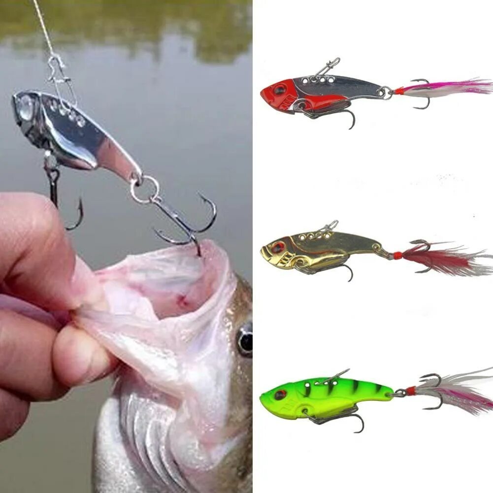 Приманки на окуня на спиннинг самые уловистые Fishing lure metal spoon fishing lures bass crankbait crank bait tackle double h