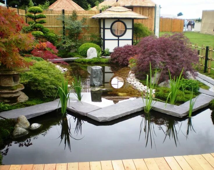 Применение ландшафтного дизайна tatton park japanese gardens - Google Search Zen garden design, Backyard garden 