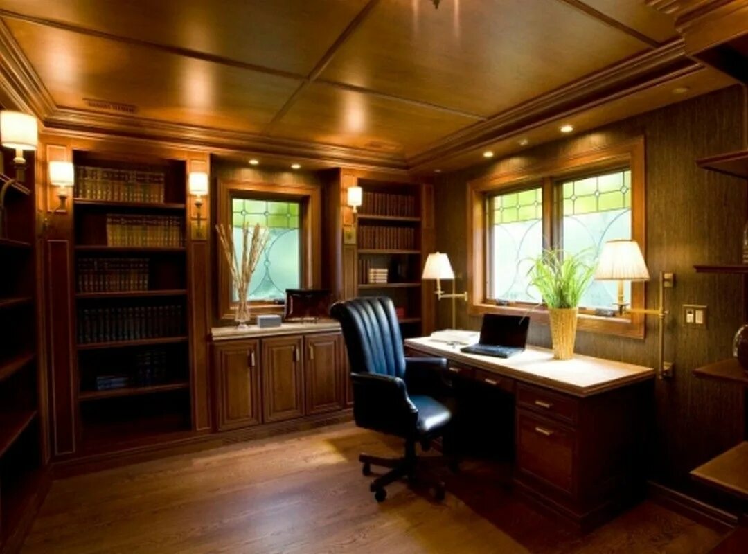 Пример кабинета дома 8 Ocean Home Office Furniture Design Ideas Traditional home offices, Contemporar