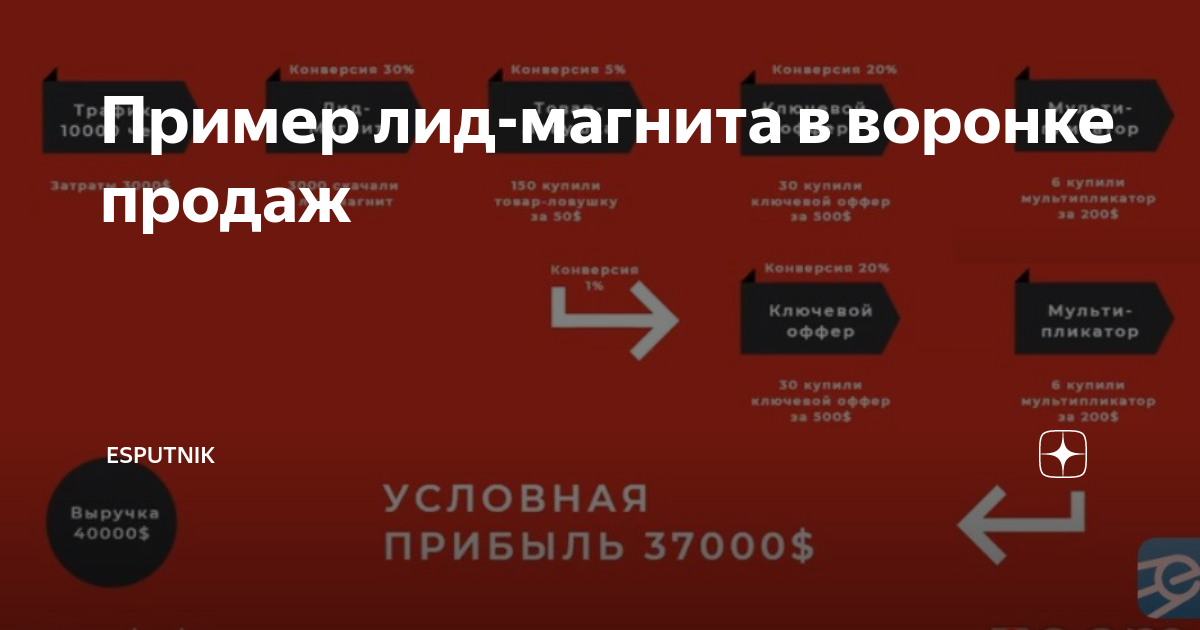 Пример крутого лид магнита по строительству домов Пример лид-магнита в воронке продаж eSputnik Дзен