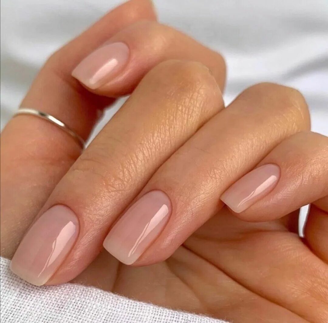 Пример нюдового маникюра Work nails, Brown acrylic nails, Pretty nails