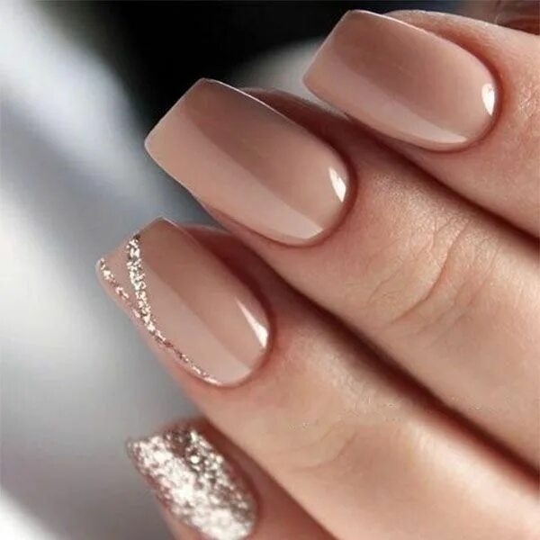 Пример нюдового маникюра Pin on unhas Wedding nails design, French nail designs, Gel nails