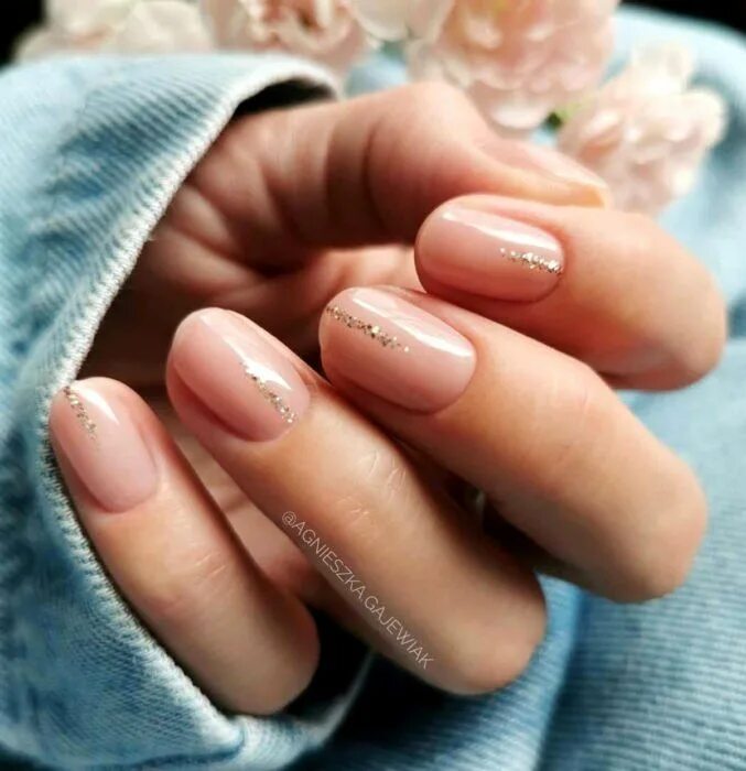 Пример нюдового маникюра 20 Estilos de uñas supersencillos que puedes hacer tú misma Stylish nails design