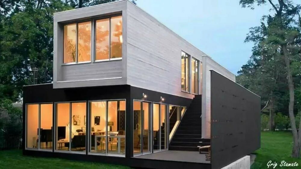 Пример постройки дома 45 Modern Shipping Container Homes for Every Budget Container house plans, Conta