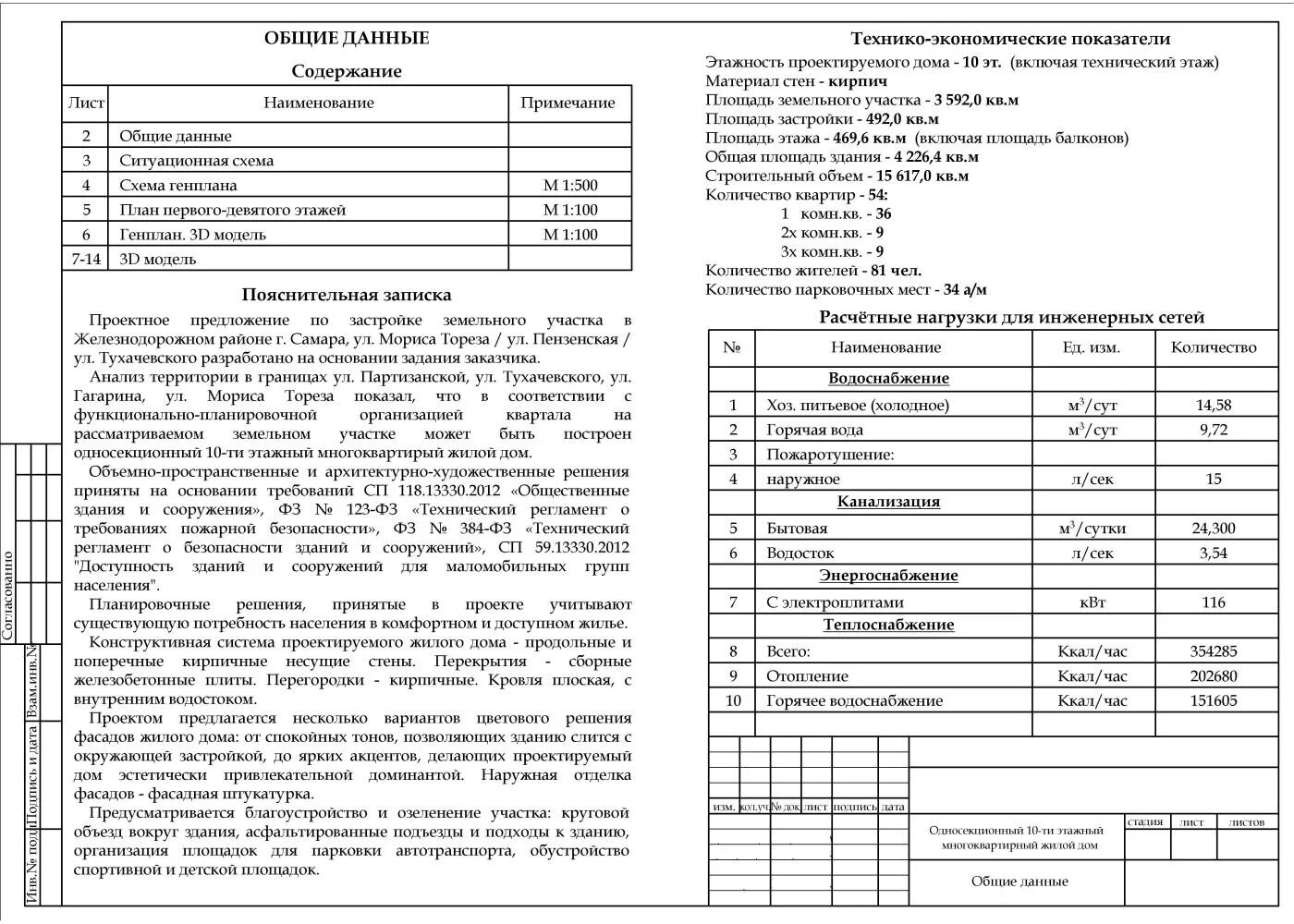 Пример пояснительной записки жилой дом Типовые архитектурные проекты