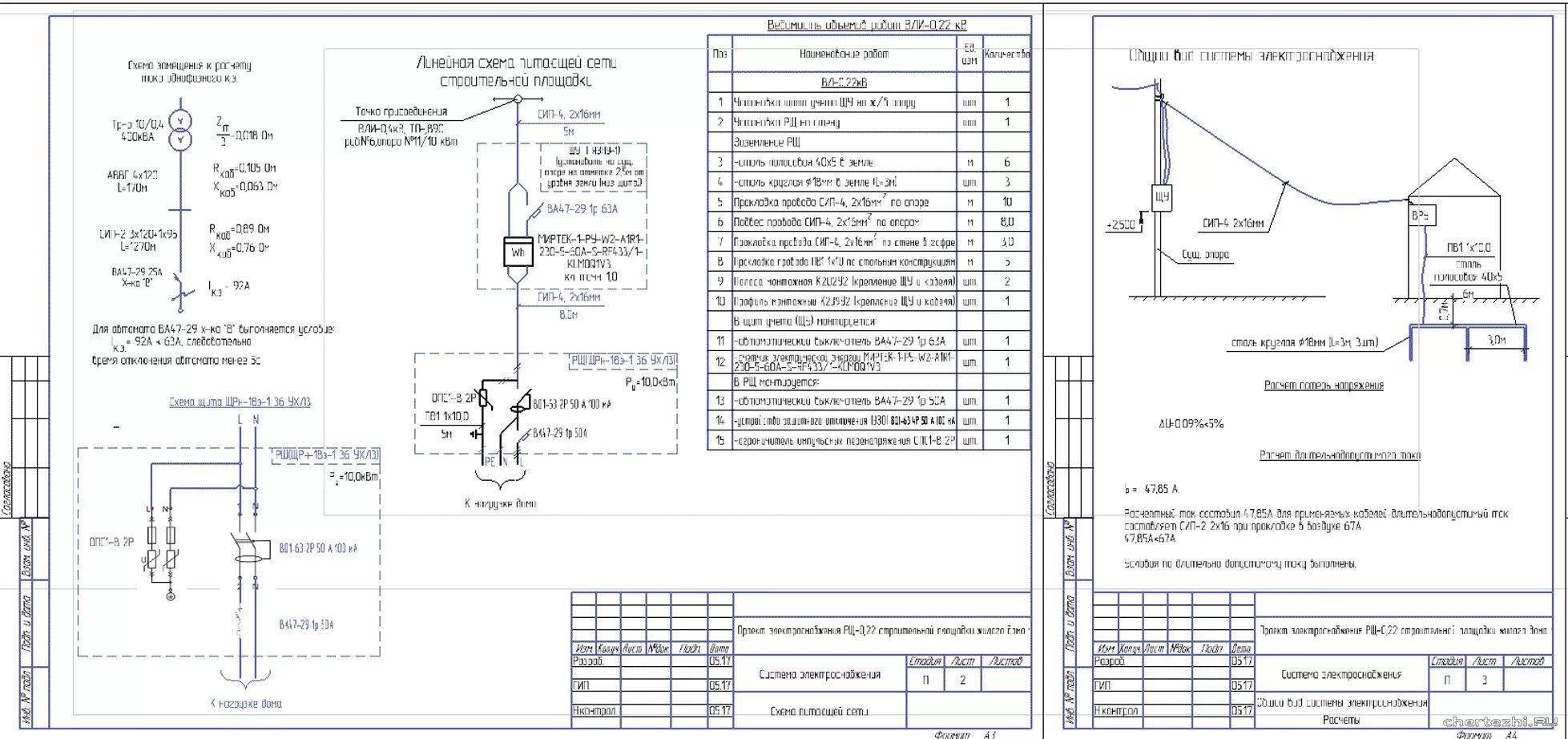 Пример проекта на подключение электричества Проект электроснабжения дома скачать - Чертежи.РУ