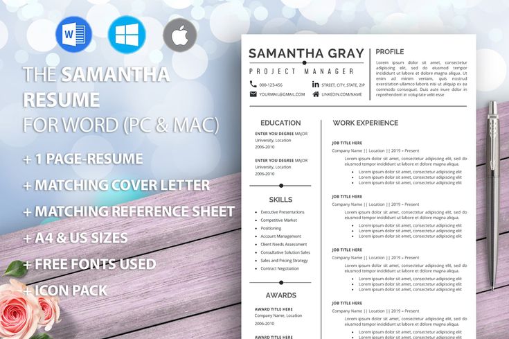 Пример резюме мастера маникюра Resume Template, Professional Resume, Creative Resume, CV Template, Modern Resum