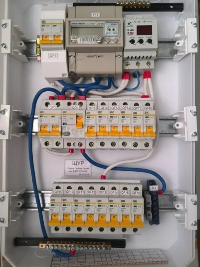 Пример сборки электрического щита для дома Автомат на дом электрический