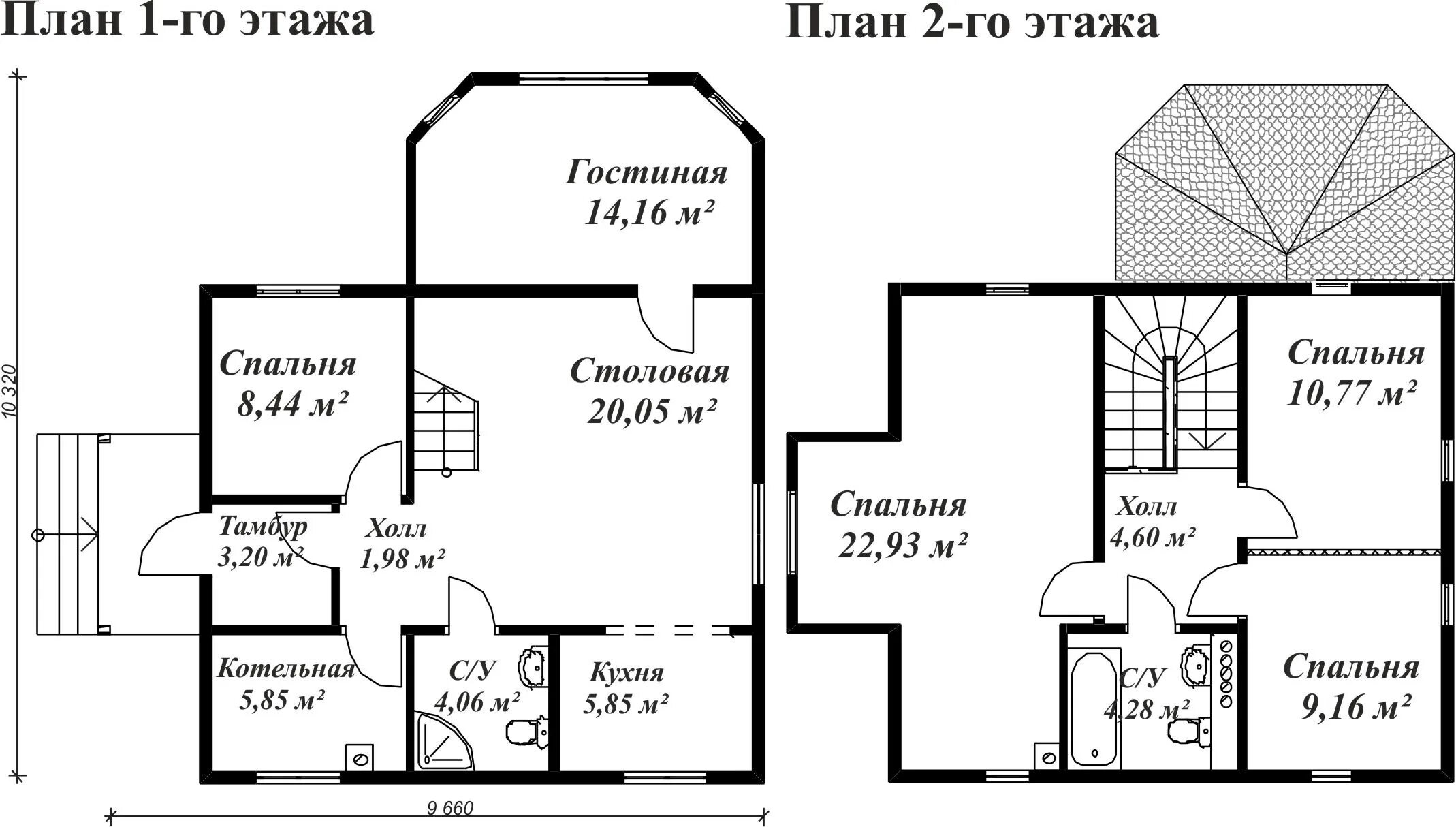 Пример схемы дома Схема дома в два этажа