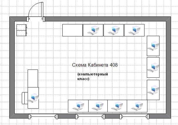 Пример схемы расположения НОУ ИНТУИТ Компьютерные сети. Лекция 3: Полезные сетевые программы и утилиты