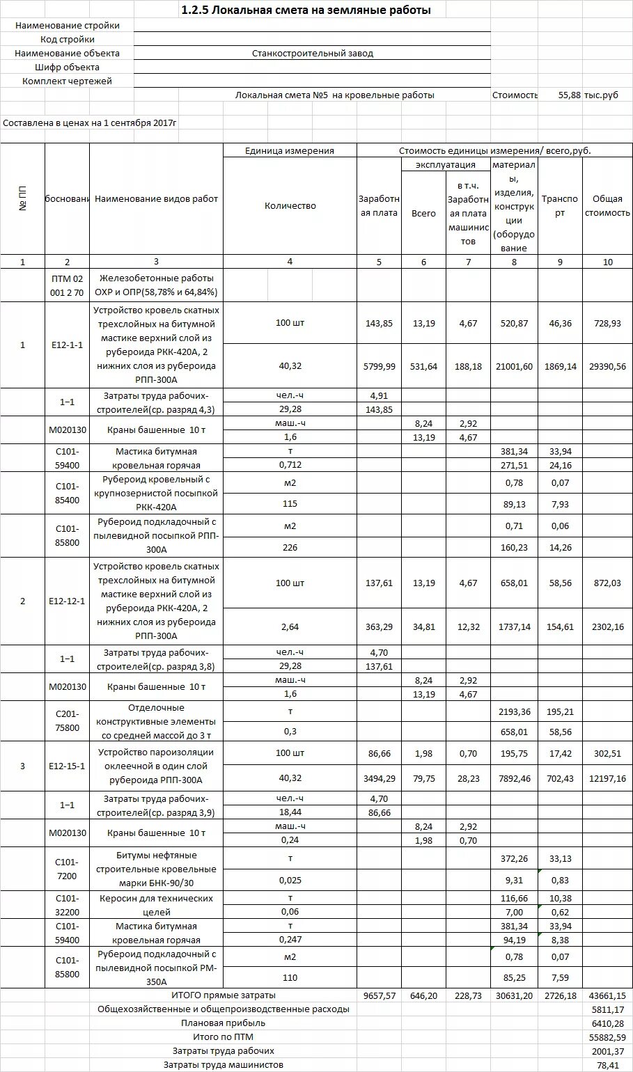 Пример сметы на земляные работы вертикальную планировку Локальная смета на земляные работы - Студопедия