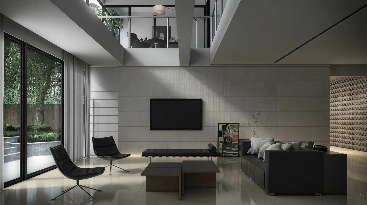 Пример современного дизайна 26 Living Rooms that Put a Unique Spin on What Modern Means Modern living room i