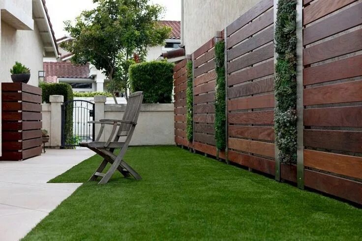 Пример забора для частного дома Horizontal wood fence ideas that look stunning - Impressive Interior Design Back