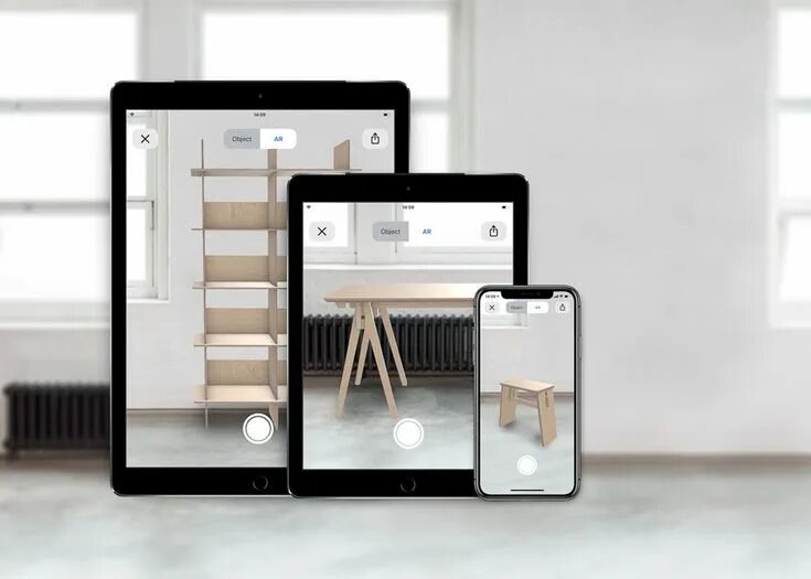 Примерить мебель в интерьере The augmented reality for the furniture industry is bliss, the furniture compani