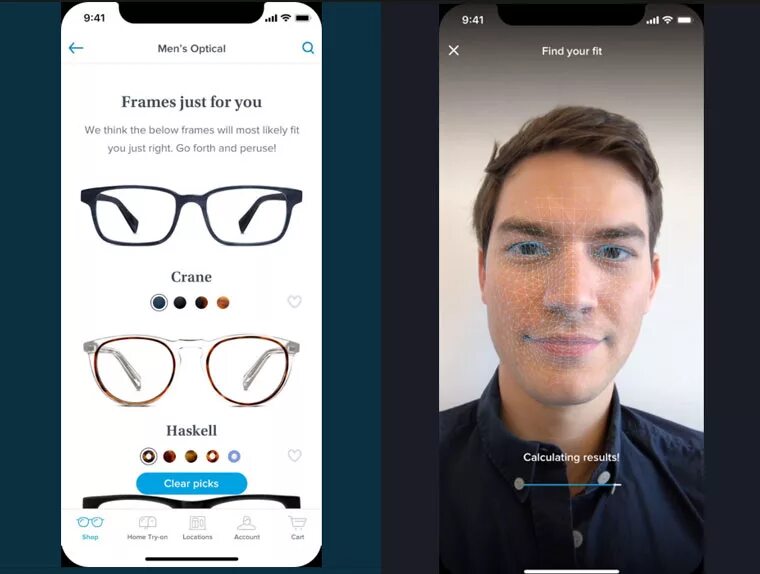 Примерить очки по фото Face ID научились использовать для подбора очков
