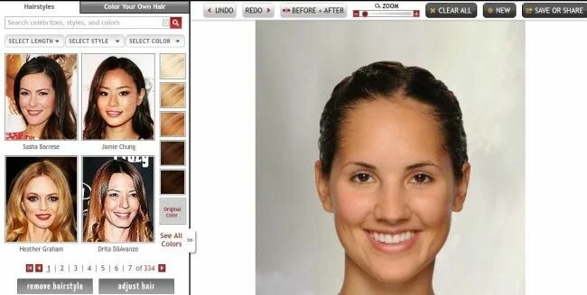 Примерить цвет волос онлайн по фото 5 Free Websites To Try On Virtual Hairstyles Virtual hairstyles, Virtual hairsty