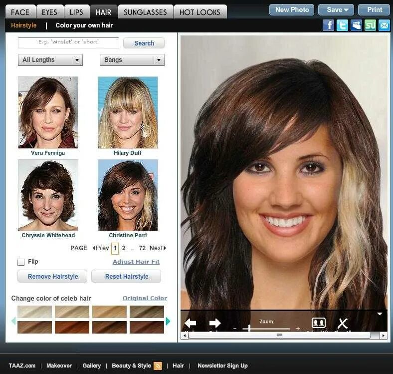 Примерить цвет волос по фото онлайн бесплатно Программа для подбора парика - журнал 13malyshok.ru