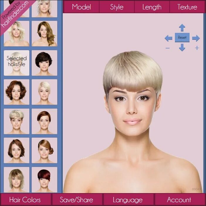 Примерка причесок Hair Simulation Free app to test haircuts and hair colors