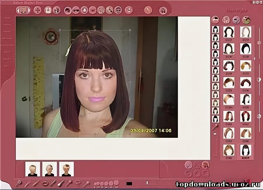 Примерка причесок по фото Salon Styler скачать торрент - программа подбора причесок Салон Стайлер