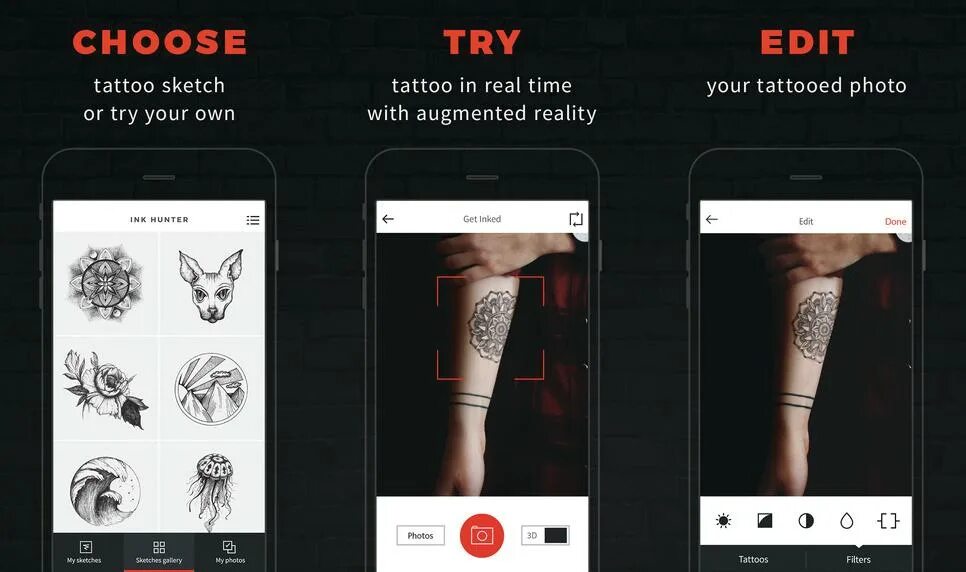 Примерка тату по фото This app lets you test out tattoos before you commit to permanent ink