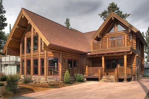 Примеры деревянных домов Custom Log Homes and Timber Frames Sierra Log and Timber Log cabin homes, Log ho