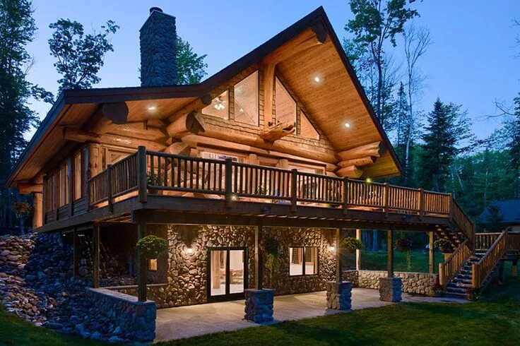 Примеры деревянных домов Cottage building plan: The Winchester Log homes, Log cabin homes, Log home desig