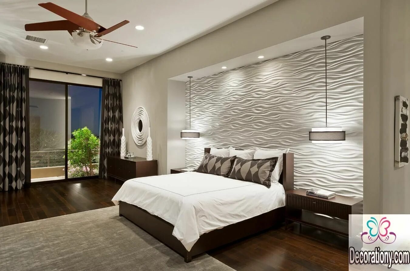 Примеры дизайна спальни 8 Modern Bedroom Lighting Ideas - Decoration Y Decoración de dormitorio moderna,