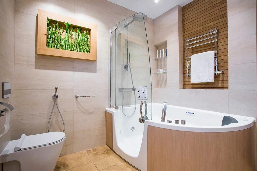 Дизайн ванной 3 кв. м. фото новинок интерьера с туалетом и без Modern bathroom d