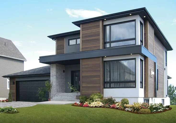 Примеры домов Contemporary Style House Plan 3307: Aniston ll Modern house plans, Drummond hous