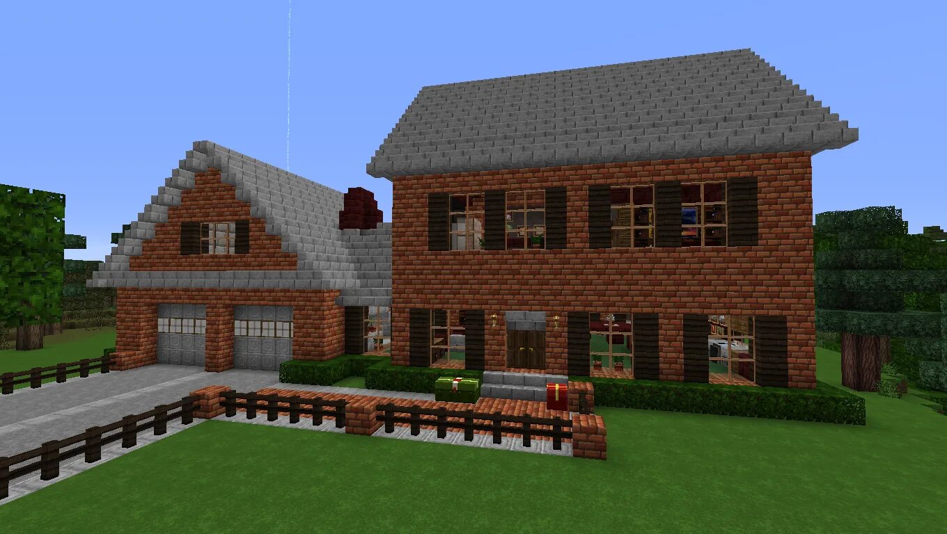 Примеры домов в майнкрафте Modeled after a house for sale where I live 01 Minecraft houses, Minecraft house