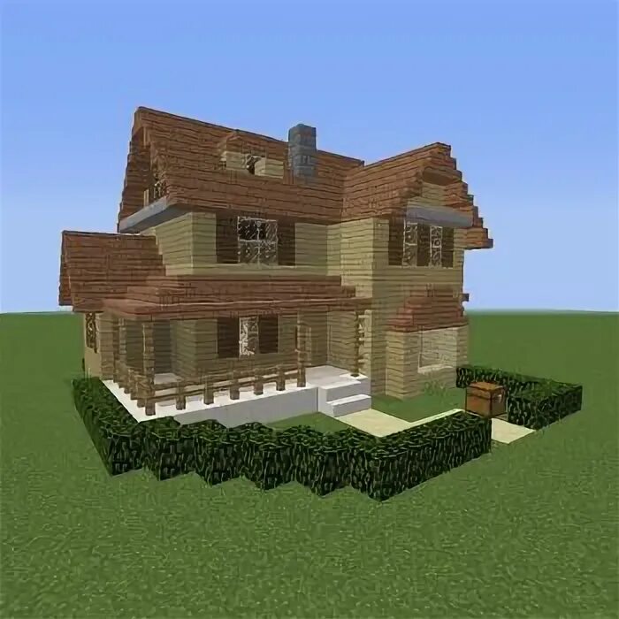 Примеры домов в майнкрафте American Suburban Home 1 - GrabCraft - Your number one source for MineCraft buil