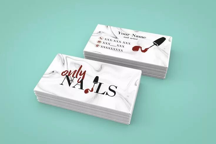 Примеры хороших отзывов о мастере маникюра Nail Artist Business Card, Nail Salon Business Card, Business Card Nails, Busine