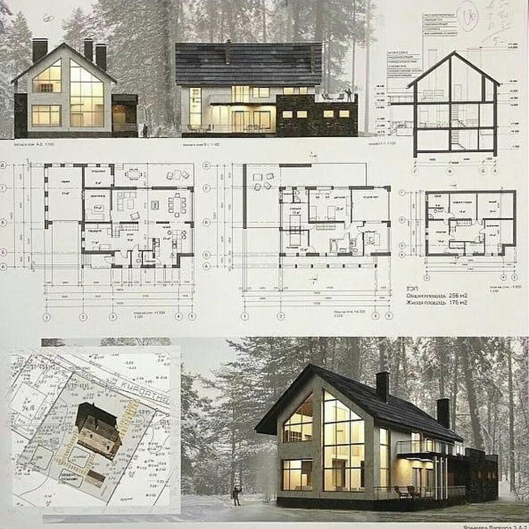 Примеры индивидуальных домов проект #architecturefactor to share your works #architecture." Layout architecture, Arc