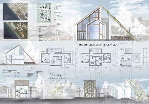 Примеры индивидуальных домов проект проект индивидуального жилого дома.2 курс архитектурного института. Архитектурны