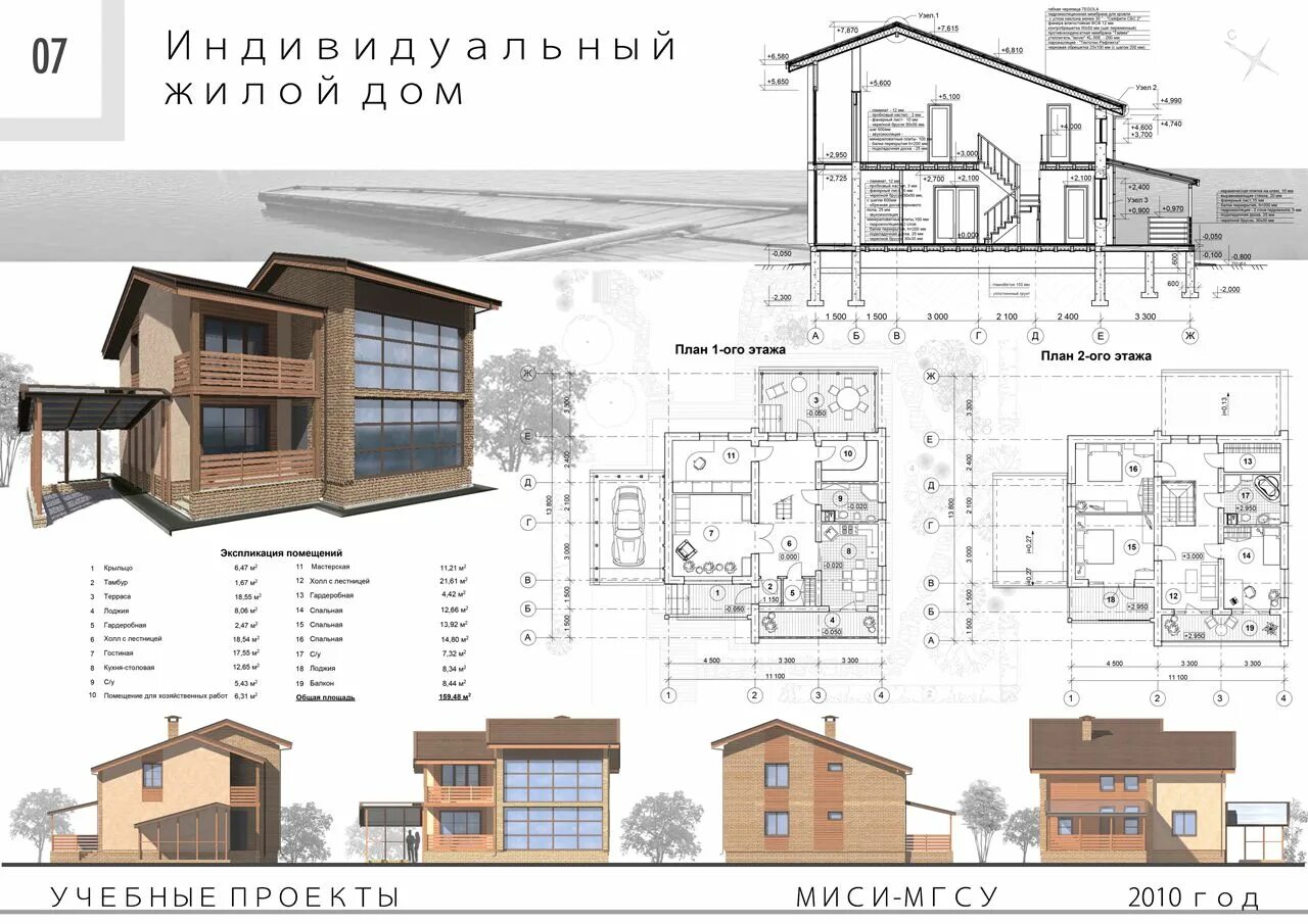 Примеры индивидуальных домов проект Пин на доске architecture lessons в 2024 г Архитектура