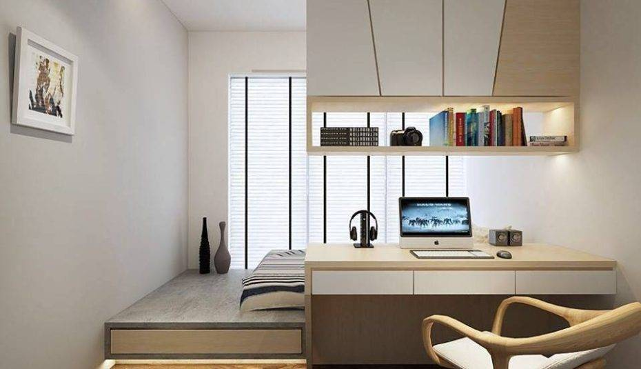 Примеры интерьера комнаты Cool Master Bedroom Office Combo Design Ideas Home Guest Spare Architectures Bed