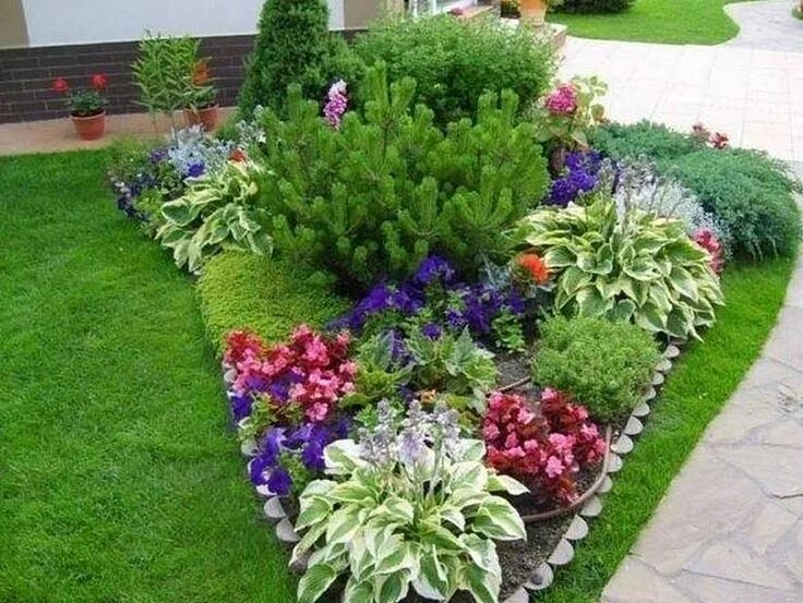 Примеры клумб фото Клумбы из многолетников: названия цветов, схемы и фото Rock garden design, Fall 