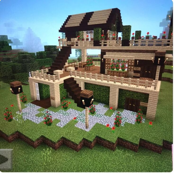 Примеры красивых домов в майнкрафт Pin by Veronica Vega on Minecraft Minecraft houses, Minecraft house designs, Min